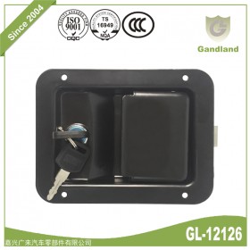 喷塑黑漆工具箱盒锁内藏式方锁GL-121